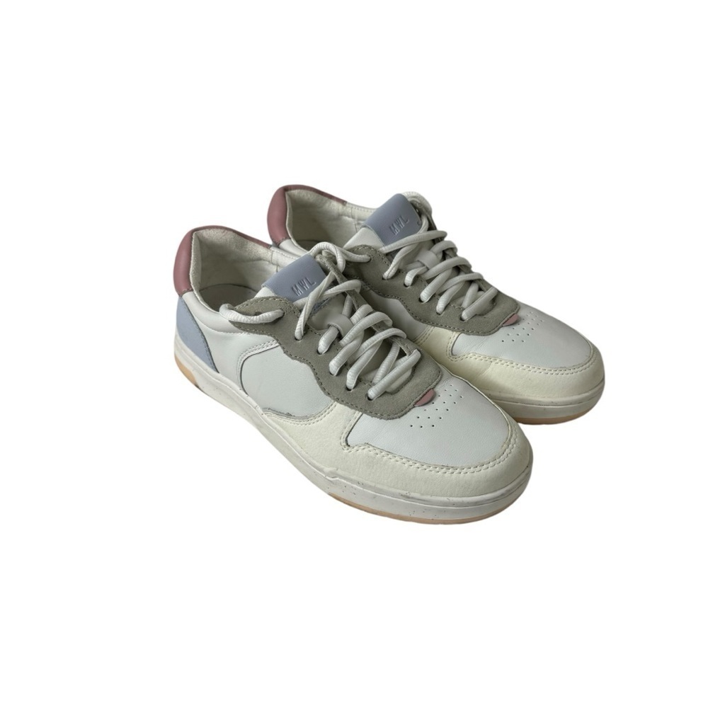 Madewell Court Sneaker in White Pastel Colorblock 7 - Picture 3 of 11